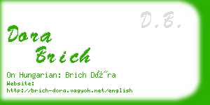 dora brich business card